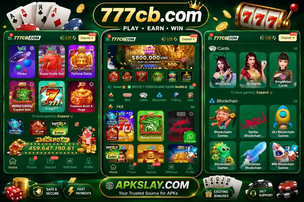 777cb Game Slots Interface
