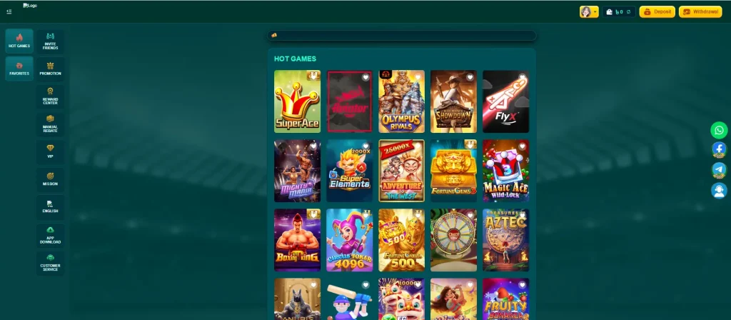 ea77 game apk homepage interface